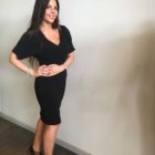 Abito nero Lazzari abbigliamento donna Bergamo collezione vestiti autunno inverno 2018-2019