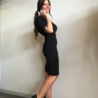 Abito nero Lazzari abbigliamento donna Bergamo collezione vestiti autunno inverno 2018-2019