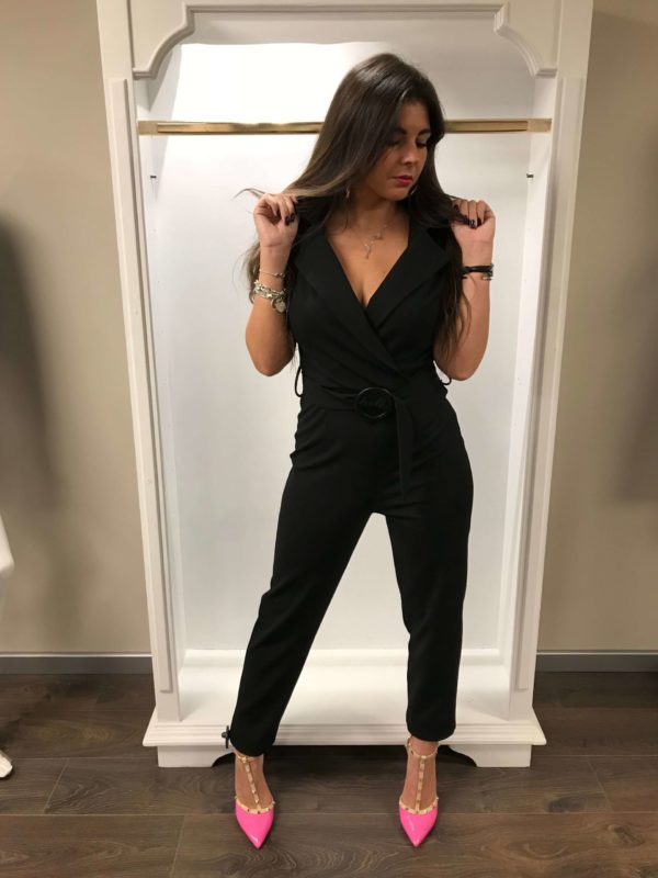Lazzari Abbigliamento Donna Bergamo collezione autunno-inverno 2018-19 tuta nera elegante